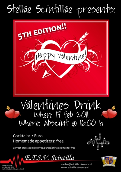 Poster Valentijnsborrel